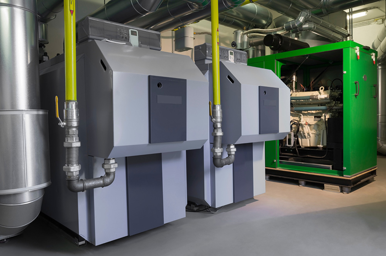 Blockheiz­kraftwerk bei Elektro Lang GmbH Stuttgart in Stuttgart